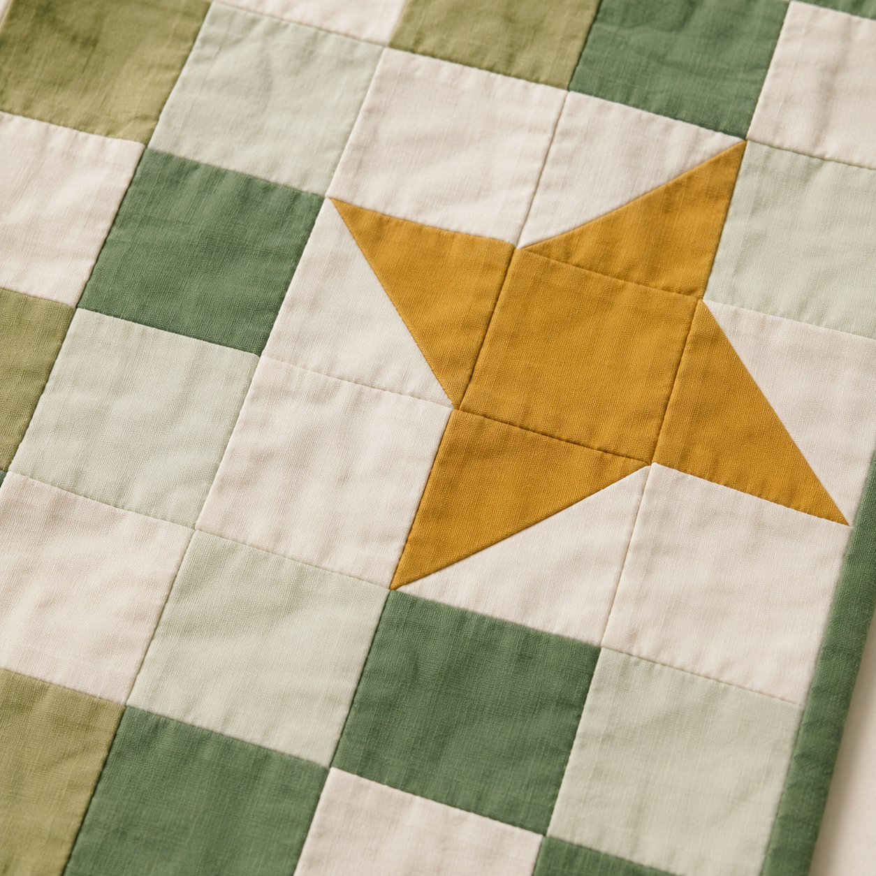 Meadow Wish Quilt Friendship Star block detail